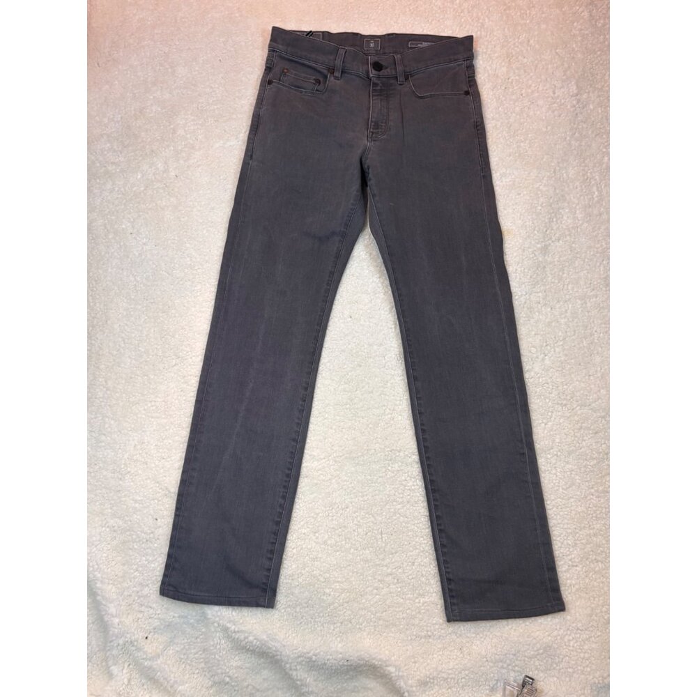 Z Zegna Mens Straight Fit Gray Jeans Size 30X29